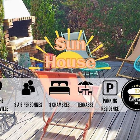 Apartament Sun House - Terrasse Parking Prive Gratuit Troyes Zewnętrze zdjęcie